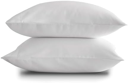DOZ by SIJO Pillowcase Set, 100% Viscose derived from Organically Grown Bamboo, Buttery Soft, Silky, Breathable, Cooling, Oeko-TEX, High GSM, 2-Pack, Envelope Closure (Queen, Snow) - Image 2