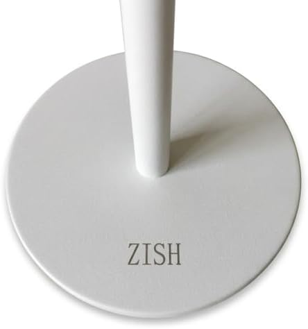 ZISH Toilet Roll Holder Free Standing - Stainless Steel Bathroom Toilet Paper Organizer and Dispenser – No Drill Toilet Roll Stand Freestanding - Up to 5 Toilet Roll Storage, White - Image 5