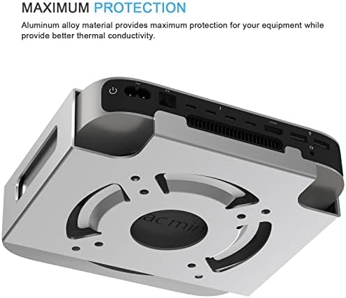 IFCASE Under Desk, Vesa, Wall Mount for Mac mini 2018-2023 M1 M2 (Silver) - Image 3