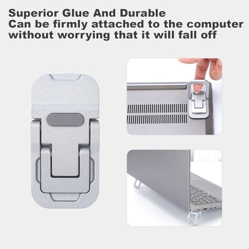 Keyboard Riser, Computer Keyboard Stand with Dual Tilt Angle Adjustment, Keyboards Riser for Desk, Keyboards Lift for Desk, Laptop Computer Stand, Laptop Feet Legs - Image 5