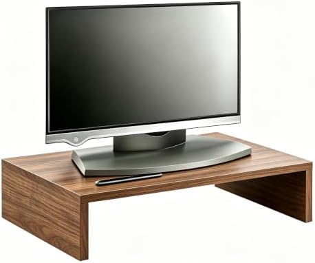 Computer Monitor Stand Riser 16 inch Desktop Stand, Speaker TV Laptop Printer Stand Workspace Organizer (Cherry-2pack) - Image 3