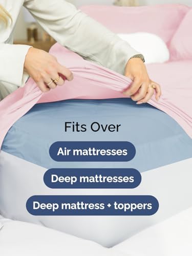 CGK Extra Deep Queen Single Fitted Sheet Only - Lavender Pink - Image 6
