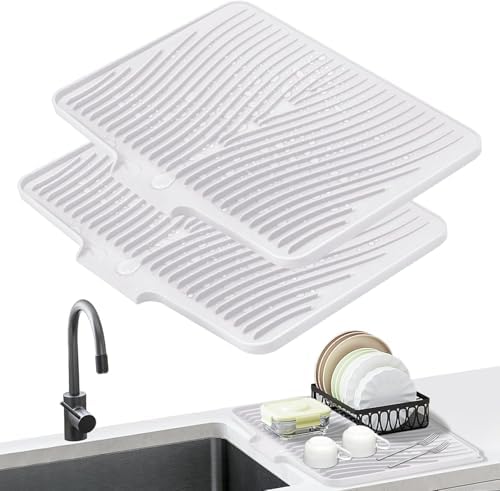 Silicone Dish Drying Mat for Kitchen counter by COPLIB