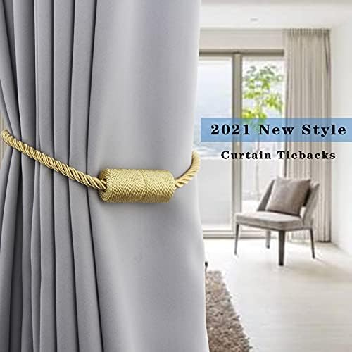 Magnetic Curtain Tiebacks Holdbacks Decorative Tie Backs for Windows Porlau - Image 6