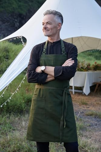 Chef Men Canvas Waterproof Apron Pocket 4251GB - Image 5