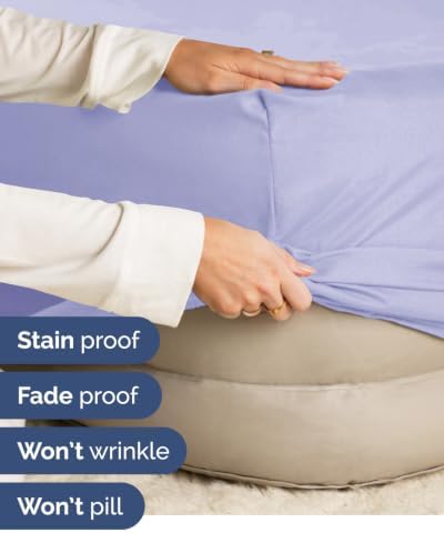 CGK Linens 2 Pack Extra Deep Full Fitted Sheets - Lavender - Image 5