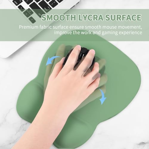 EooCoo Ergonomic Mouse Pad with Wrist Rest, Memory Foam Support Mousepad - Image 6