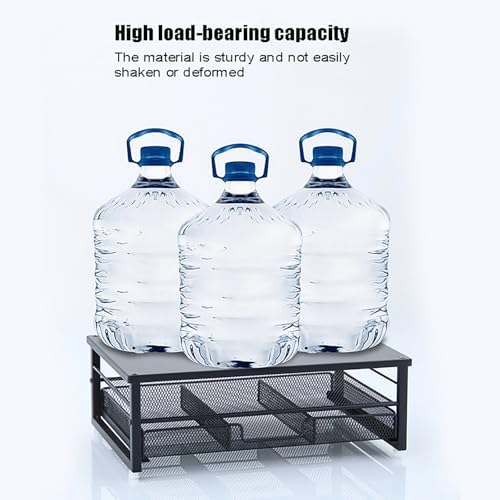 Desktop Monitor Stand with Drawers, 2-Layer Elevated Computer Laptop Riser with Storage, Metal Mesh Organizer Rack for Office - Image 6
