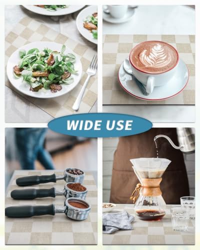 AMOAMI Dish Drying Mat for Kitchen Counter-Coffee Mat Bar Accessories, Hide Stain, Rubber Backed, Absorbent, Fit Under Coffee Maker, Espresso Machine, Pot, Dish Rack,(16X24,Buffalo Beige) - Image 6