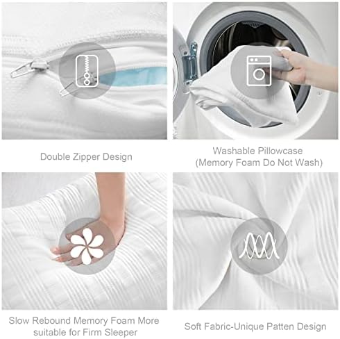Meoflaw Adjustable Cooling Bed Pillows for Sleeping Queen Size Set of 2 - Image 5