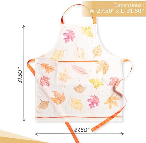 Maison d' Hermine Aprons for women with Pocket 100% Cotton (27.50"x31.50") - Image 4