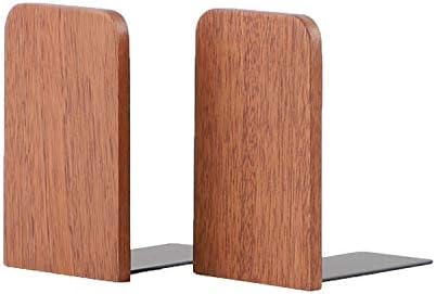 muso wood Sapele Book Ends for Shelves, 1 Pair - Image 3