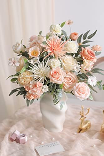 Serra Flora Artificial Flowers Combo Box Set Faux Flowers Bulk Flower Leaf with Stems Arrangements for DIY Wedding Bouquets Party Table Centerpieces Home Decorations Indoor Outdoor - Image 4