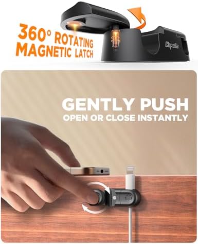 Magnetic Cable Clips - Chfeila 4Pack Cord Holder Clips, Cord Management - Image 2