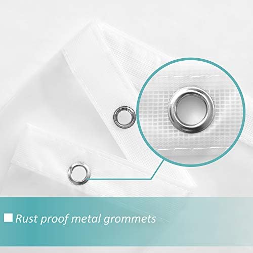 Mrs Awesome 69 x 70 Inches Frosted Shower Curtain Liner - Image 5