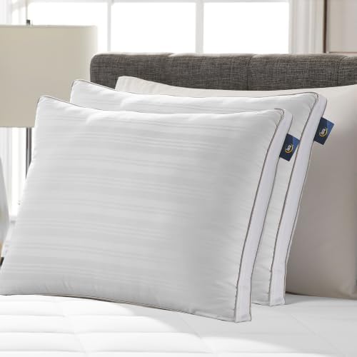 Serta Down Illusion Ultra Support Cotton Pillows, King (2 Pack) - Image 2