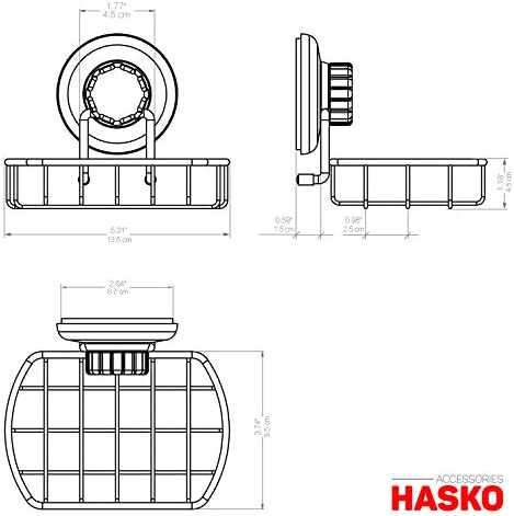 HASKO Suction Cup Soap Dish for Shower Wall, Rustproof Stainless Steel Shower Soap Holder Suction, Bathtub Bathroom Bar Soap Holder (Chrome) - Image 5