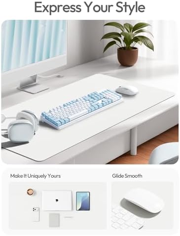 YSAGi Desk Protector&Blotter, Non-Slip Waterproof Leather Mouse Pad - Image 2