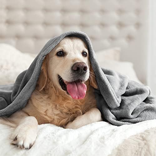 BEDELITE Fleece Blanket Soft Plush Full Bed Blanket Grey 84"x90" - Image 5