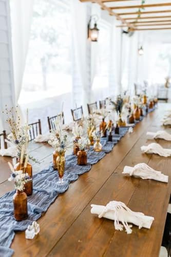 20Pack Dusty Blue Cheesecloth Table Runner 10Ft Gauze Table Runner - Image 7