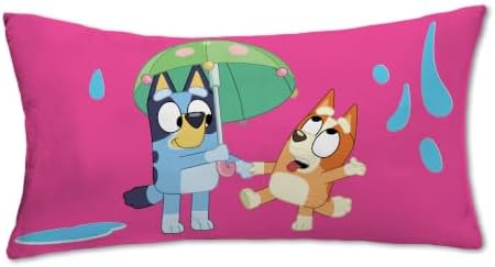 Northwest Bluey Beach Bluey and Family Cloud Body Pillow, Plush Long Character Pillow for Kids Bedroom Playroom Decor, 18x36 Inch by Northwest