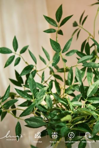 Ling's moment Rosa Banksiae Artificial Vines, Silk Greenery Garlands - Image 6