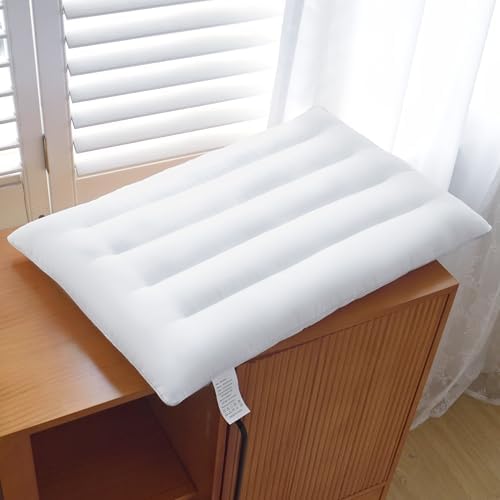 Thin Pillow for Stomach and Back Sleeper Low Pillow Flat Bed Pillow Flat Design Pillows Ultra Slim 2.5 Inches Deeper Sleep (Pack of 1) by Suhedy