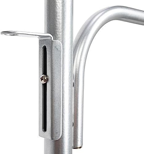 Household Essentials Hinge-It Clutterbuster Steel Valet Family Towel Bar, Silver - Image 6
