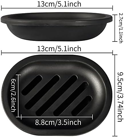 Topsky Soap Dish for Shower, 2pcs Soap Dishes Soap Savers for Bar Soap, Soap Bar Holder Shower with Drip Tray, Plastic Soap Holders with Drain for Kitchen Sink, Easy to Clean, Keeps The Soap Dry - Image 3