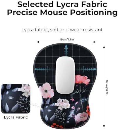 EooCoo Mouse Pad with Gel Wrist Rest, Ergonomic Mousepad Wrist Alignment - Image 5
