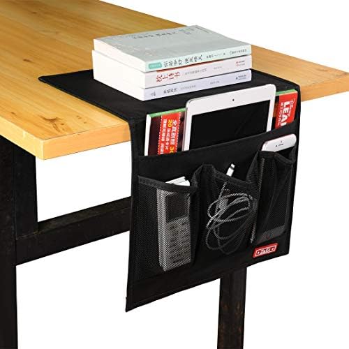 Zafit Bedside Storage Organizer - Table Cabinet Organizer Caddy for Remotes, Phone, Glasses (Classic 4 Pockets - Black) - Image 6