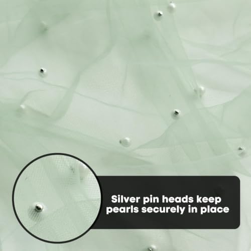 Artoid Mode Pearl Sage Green Gauze Table Runner 10FT Home Decor - Image 7