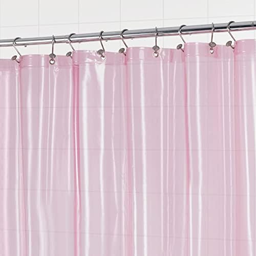 Barossa Design Extra Long Clear Pink Shower Curtain Liner 72x84 - Image 4