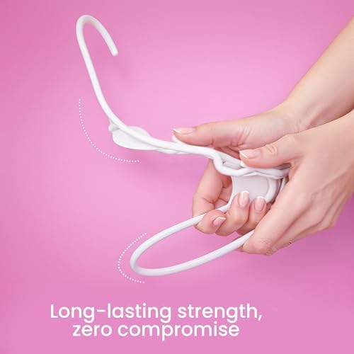 Utopia Home Plastic Hangers 30 Pack – Space Saving Clothes Hanger White - Image 4