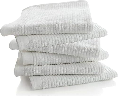 Living Fashions Bar Towels - 16" x 19" Bar Mop Cleaning Dish Rags, 6-Pack by Living+Fashions