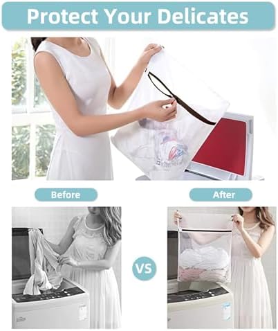 GOGOODA Mesh Laundry Bags for Delicates Durable Protective Wash Bags - Image 6
