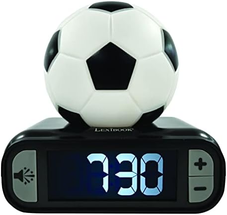 LEXiBOOK, Soccer Ball Nightlight Alarm Clock, RL800FO by Lexibook