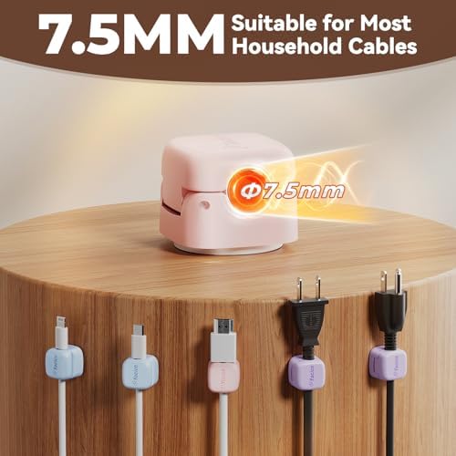 12Pack 360° Rotatable Cord Organizer for Desk Charger, Multicolor - Image 3