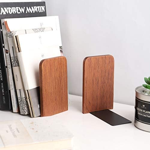muso wood Sapele Book Ends for Shelves, 1 Pair - Image 6