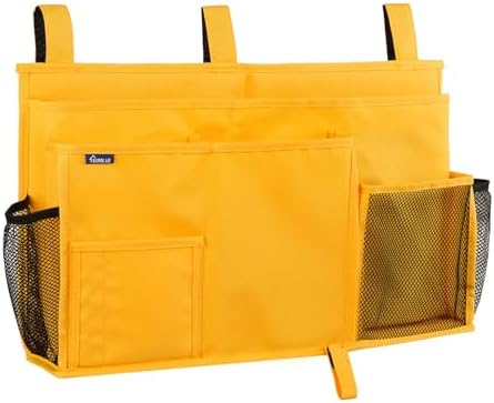 Surblue Caddy Hanging Organizer Bedside Storage Bag for Bunk and Hospital Beds, Yellow, L by SURBLUE
