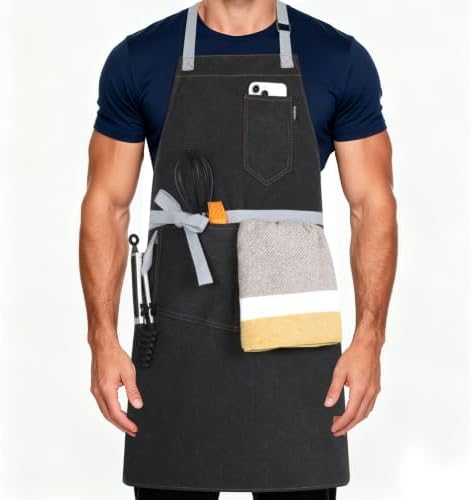 Chef Apron w/Pockets, Adjustable Strap for Cooking & Gardening by Unknown