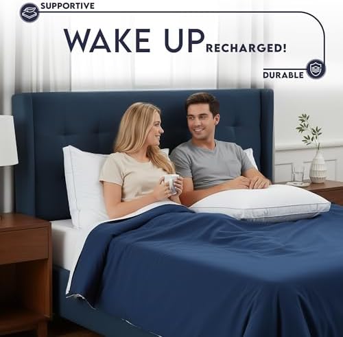 Utopia Bedding Gusset Bed Pillow, Hotel Pillows King Size Set of 2, White - Image 5