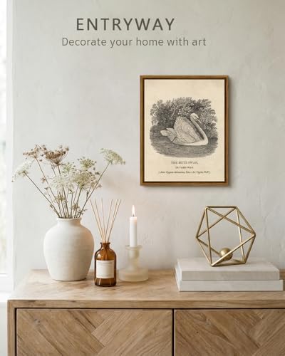VIYYIEA Framed Wall Art Decor for Living Room, Grace Swan Decor, 8×10In - Image 4