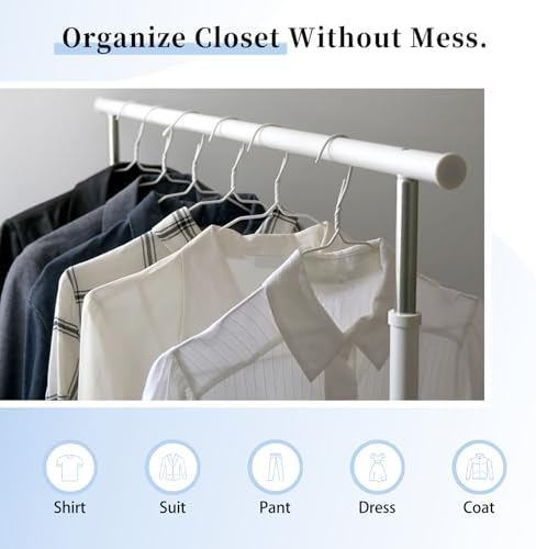 30 Pack Metal Wire Hangers Bulk 15.9 Inch 13 Gauge Dry Cleaner Hangers - Image 7