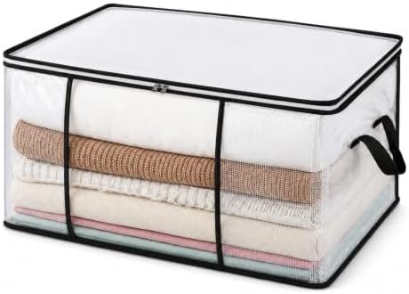 Large Blanket Storage Bag, 80L Storage Bag for Comforters Clothes Storages by salbsever