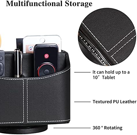360° Rotatable Remote Control Holder,TV Remote Caddy for Nightstand Table - Image 2