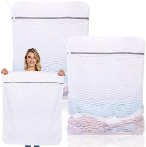 Dntorx 2 Pack XXX-Large Mesh Laundry Bags for Delicates, 35 x 43 Inches by Dntorx