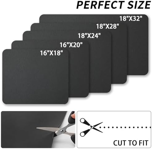 HotLive Dish Drying Mat for Kitchen Counter, Heat Resistant Drainer Mats with Non-slip Rubber Backed, Hide Stain Kitchen Super Absorbent Draining Mat, Easy to Clean Dish Rack Pad, Black 18"x24" - Image 6