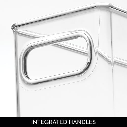 iDesign Stackable Fridge Bin with Handles, Set of 3, Clear - Image 5