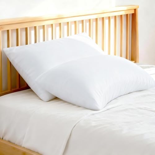 Cooling Curved Queen Pillow Case for Sider Sleeper Breathable Cool Silky Soft Pillow Cover with Zipper for Hot Sleepers,Hair and Skin Friendly,White,1 Pack,20x30IN - Image 6